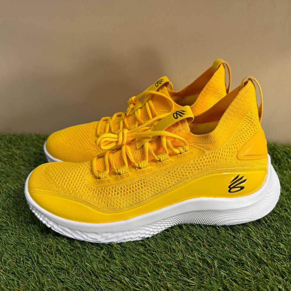 Under Armour Curry Flow 8 NM Yellow Basketball Shoes Mens 12.5 3024785-700 NEW